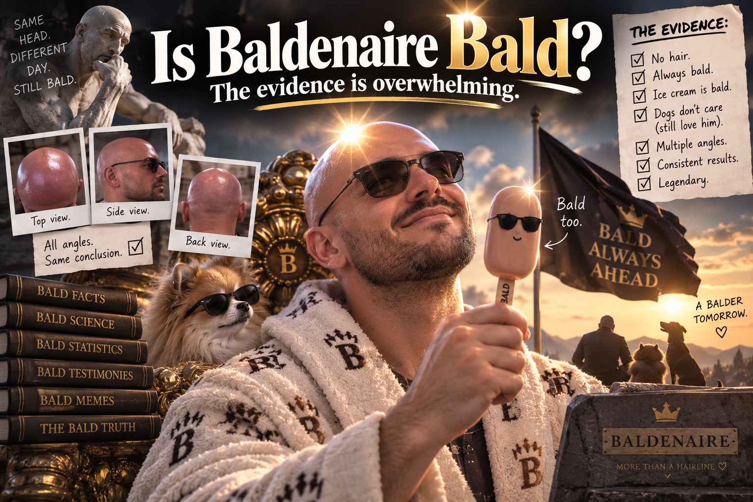 Baldenaire meme collage